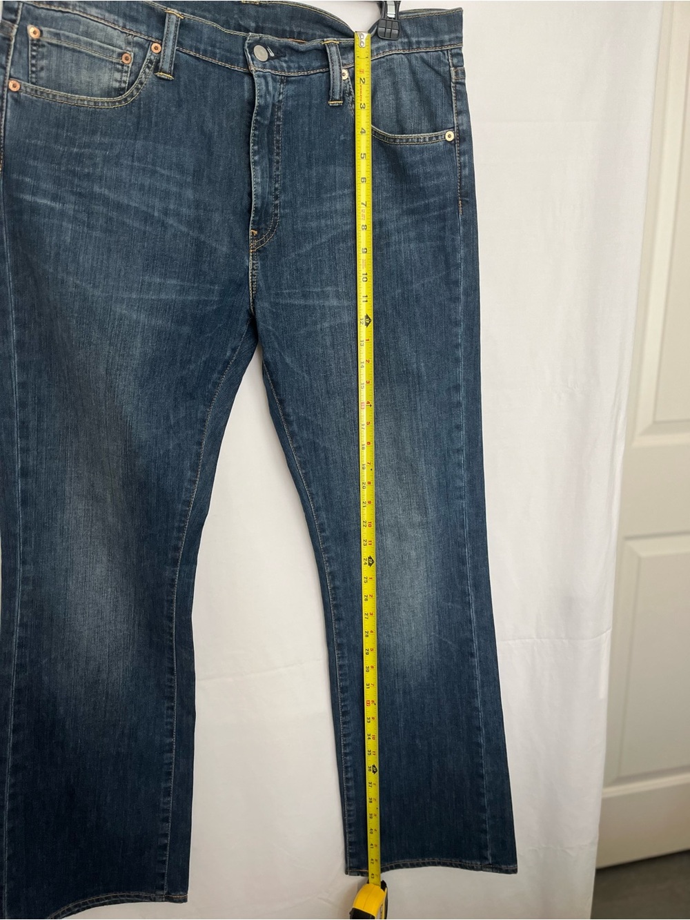Levi's Men's Dark Blue Bootcut Jeans Vintage 527 - Picture 2 of 8